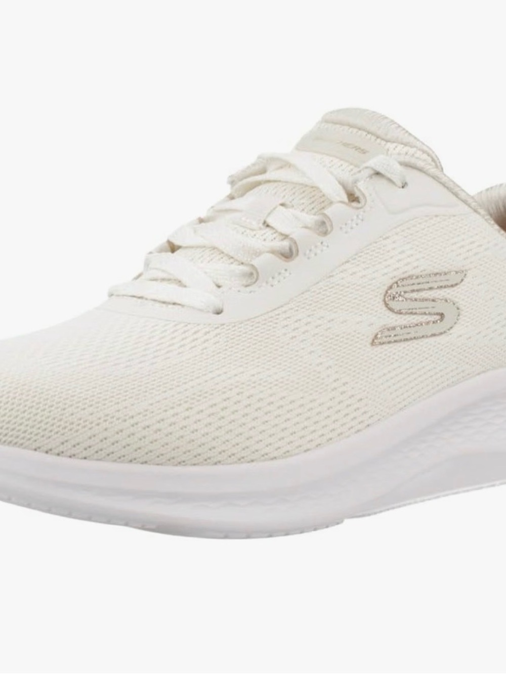 Skechers Women's Off-White Knit Athletic Sneaker
